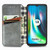 For Motorola Moto G9 Play Cubic Grid Pressed Horizontal Flip Magnetic PU Leather Case with Holder & Card Slots & Wallet(Gray)