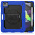 Shockproof Colorful Silicone + PC Protective Case with Holder & Shoulder Strap & Hand Strap & Pen Slot For iPad Air 2022 / 2020 10.9 (Blue)