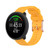 For POLAR Polar Dot Textured Silicone Watch Band, Size: Free Size(Yellow)
