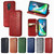 For Motorola Moto G9 Play Cubic Grid Pressed Horizontal Flip Magnetic PU Leather Case with Holder & Card Slots & Wallet(Red)