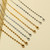 2 PCS Flower Gold-Plated Stainless Steel Hanging Neck Chain Anti-Lost Mask Lanyard(Gold White Flower)