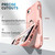 For iPhone SE 2022 / SE 2020 / 8 / 7 3 in 1 PC + TPU Phone Case with Ring Holder(Pink)