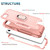 For iPhone SE 2022 / SE 2020 / 8 / 7 3 in 1 PC + TPU Phone Case with Ring Holder(Pink)