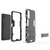 For Vivo Y20 PC + TPU Shockproof Protective Case with Holder(Black)