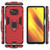 For Xiaomi Poco X3 NFC PC + TPU Shockproof Protective Case with Magnetic Ring Holder(Red)