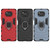 For Xiaomi Poco X3 NFC PC + TPU Shockproof Protective Case with Magnetic Ring Holder(Red)