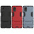 For Samsung Galaxy M51 PC + TPU Shockproof Protective Case with Holder(Navy Blue)