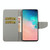 For Samsung Galaxy S10 Coloured Drawing Pattern Horizontal Flip PU Leather Case with Holder & Card Slots & Wallet & Lanyard(Three Fluorescent Butterflies)