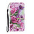 For Huawei P40 Lite E / Y7P Coloured Drawing Pattern Horizontal Flip PU Leather Case with Holder & Card Slots & Wallet & Lanyard(Rose Butterfly)