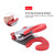 5 PCS Stainless Steel Plastic Pan Edge Clamp Anti-Scald Rubber Bracket Kitchen Gadgets(Red)
