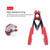 5 PCS Stainless Steel Plastic Pan Edge Clamp Anti-Scald Rubber Bracket Kitchen Gadgets(Red)