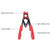 5 PCS Stainless Steel Plastic Pan Edge Clamp Anti-Scald Rubber Bracket Kitchen Gadgets(Red)