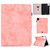 For iPad Air 2022 / 2020 10.9 Marble Style Cloth Texture Leather Case with Bracket & Card Slot & Pen Slot & Anti Skid Strip(Pink)