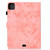 For iPad Air 2022 / 2020 10.9 Marble Style Cloth Texture Leather Case with Bracket & Card Slot & Pen Slot & Anti Skid Strip(Pink)