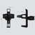 3 PCS Mountain Bike Bottle Cage Bicycle Quick Release Free Hanging Cup Holder Road Bike Electric Scooter Motorcycle Water Cup Holder(Black)