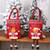 Christmas Burlap Gift Bag Candy Bag Plaid Tote Bag(Elderly)