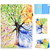 For iPad Air 2022 / 2020 10.9 Colored Drawing Stitching Horizontal Flip Leather Case, with Holder & Card Slots & Sleep / Wake-up function(Colorful Tree)