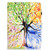 For iPad Air 2022 / 2020 10.9 Colored Drawing Stitching Horizontal Flip Leather Case, with Holder & Card Slots & Sleep / Wake-up function(Colorful Tree)
