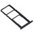 SIM Card Tray + SIM Card Tray + Micro SD Card Tray for Huawei Y6s (2019) (Black)
