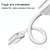 2 in 1 3.5mm to USB-C / Type-C Audio Charging Converter Adapter(White)