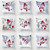 Christmas  Peach Skin Sofa Pillowcase Cartoon Living Room Bedroom Pillowcase Without Pillow Core(Snowman 7)