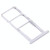 SIM Card Tray + SIM Card Tray + Micro SD Card Tray for Huawei Y6p (Silver)