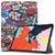 For iPad Air 2022 / 2020 10.9 Colored Drawing Horizontal Flip Leather Case with Three-folding Holder & Sleep / Wake-up Function(Graffiti)