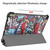 For iPad Air 2022 / 2020 10.9 Colored Drawing Horizontal Flip Leather Case with Three-folding Holder & Sleep / Wake-up Function(Graffiti)