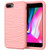 For iPhone 6/7/8 Plus Wave Pattern 3 in 1 Silicone+PC Shockproof Protective Case(Rose Gold)