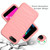 For iPhone 6/7/8 Plus Wave Pattern 3 in 1 Silicone+PC Shockproof Protective Case(Rose Gold)