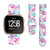 For Fitbit Versa 2 / Lite 22mm Reverse Buckle Printed Silicone Watch Band(Butterfly)