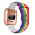 For Fitbit Versa 2 / Lite 22mm Reverse Buckle Printed Silicone Watch Band(Paw Print On White)