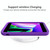 For iPhone 6/7/8 Plus Wave Pattern 3 in 1 Silicone+PC Shockproof Protective Case(Purple)