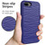 For iPhone 6/7/8 Plus Wave Pattern 3 in 1 Silicone+PC Shockproof Protective Case(Navy+Olivine)