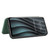 For HTC Desire 20 Pro Carbon Fiber Texture Horizontal Flip TPU + PC + PU Leather Case with Card Slot(Green)