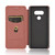 For LG Style 3 L-41 Carbon Fiber Texture Horizontal Flip TPU + PC + PU Leather Case with Card Slot(Brown)
