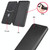 For LG Style 3 L-41 Carbon Fiber Texture Horizontal Flip TPU + PC + PU Leather Case with Card Slot(Brown)