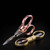 10 PCS Fishing Special Scissors Foldable Stainless Steel Fishing Tackle, Style:Metal Handle, Color:Color Random Delivery