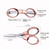 10 PCS Fishing Special Scissors Foldable Stainless Steel Fishing Tackle, Style:Metal Handle, Color:Color Random Delivery