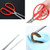 4 PCS Rice Eel Clip Lobster Tongs Rice Eel Clip Crab Loach Pliers Fish Control Garbage Clip, Size:38cm, Style:Elbow