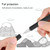LOVE MEI For Apple Pencil 2 Middle Finger Shape Stylus Pen Silicone Protective Case Cover (Green)