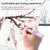 LOVE MEI For Apple Pencil 1 Number Letter Design Stylus Pen Silicone Protective Case Cover(Blue)