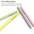 LOVE MEI For Apple Pencil 1 Number Letter Design Stylus Pen Silicone Protective Case Cover(Yellow)