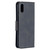 For Xiaomi Redmi 9A Retro Lambskin Texture Pure Color Horizontal Flip PU Leather Case with Holder & Card Slots & Wallet & Lanyard(Black)