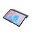 For Samsung Galaxy Tab S8 / Galaxy Tab S7 T870 Marble Texture Pattern Horizontal Flip Leather Case, with Three-folding Holder & Sleep / Wake-up(Black Gray)
