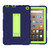 For Amazon Kindle Fire HD 8 (2020) B2Contrast Color Silicone + PC Protective Case with Holder(Navy Blue+Olivine)