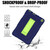 For Amazon Kindle Fire HD 8 (2020) B2Contrast Color Silicone + PC Protective Case with Holder(Navy Blue+Olivine)