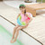 2 PCS Gradient Color Rainbow Flowers Children Thickened PVC Swimming Ring, Size:60cm 2 PCS Gradient Color Rainbow Flowers Children Thickened PVC Swimming Ring, Size:60cm