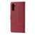 For Samsung Galaxy A13 5G Embossed Happy Cat Pattern Leather Phone Case(Red)