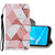 For OPPO A1K Colored Drawing Pattern Horizontal Flip Leather Case with Holder & Card Slots & Wallet(Marble)